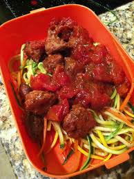 Paleo Lunch Italian Sausage With Tomatoes Over Zucchini Spaghetti Spaghetti Squash Would Be Good Too