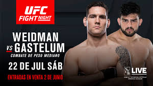 Transmisión de espn 2, pelea ufc hoy hora colombia. Weidman Vs Gastelum Estelar En Long Island Ufc