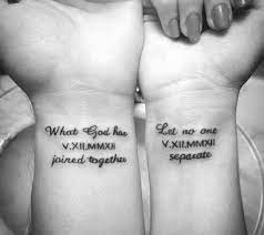 5 couple tattoo ideas king and queen. 10 Quote Tattoos For Couples Who Totally Complete Each Other Matching Couple Tattoos Couple Tattoos Marriage Tattoos