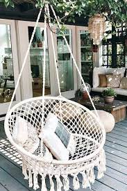 18 front porch ideas for lazy summer days swing chair outdoor hanging swing chair balcony decor