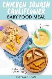 The best for your baby! Chicken Squash Cauliflower Baby Food Puree Or Blw Baby Foode