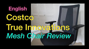 Dmi lumbar support pillow for chair to assist with back support with removable washable cover and firm insert to ease lower back pain while improving posture, 14 x 13 x 5, contoured foam, elite, black. Costco Chair Review True Innovations Mesh Chair English Work From Home Setup Series 2 Youtube