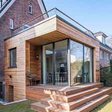 Wood Cultivation On A 1920s Red Clinker House Hh Alsterdorf Architect Abd Rabbo Pin Coffee Holzanbau Klinkerhaus Anbau Haus