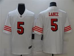 San Francisco 49ers 5 Trey Lance White Color Rush Limited Jersey