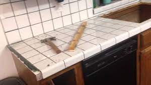 How To Remove Old Tile Countertop Tile Countertops House Cleaning Tips Cleaning Hacks