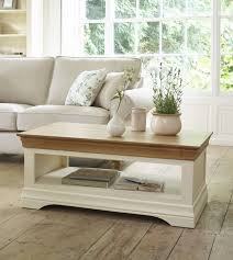 Country Cottage Natural Oak And Painted Coffee Table The Country Cottage Natural Oak And Painted Oak Furniture Living Room Oak Furniture Land Living Room Diy