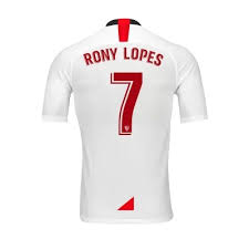 Marcos paulo mesquita 'rony'lopes (born 28 december 1995) is a portuguese professional footballer who plays as an attacking midfielder for spanish club sevilla fc. Herren Fussball Rony Lopes 7 Heimtrikot Weiss Trikot 2019 20 Hemd