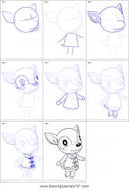 How To Draw Fauna From Animal Crossing Printable Drawing Sheet By Drawingtutorials101 Com Animal Crossing Characters Animal Crossing Fan Art Animal Crossing