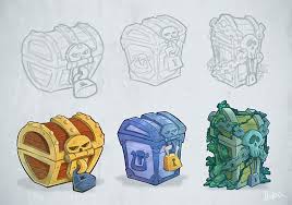 Treasure Chest Concept Art Prop Design Gallery Game Development Art Pixel Art Games Prop Design