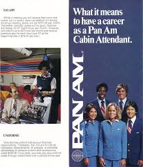 Pan Am Stewardess Flight Attendant Brochure 1970 S Uniform 1980 S Pan Am Stewardess Pan Am Pan American Airlines