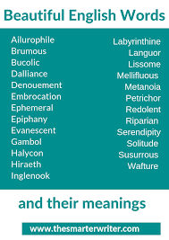 Beautiful English Words Beautiful Words In English English Words Words That Mean Beautiful