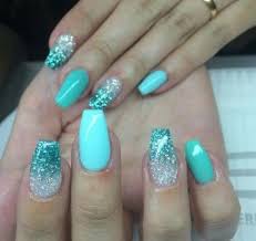 Wedding Nails Design Blue 40 Ideas Blue Wedding Nails Tiffany Blue Nails Wedding Nails Glitter