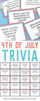 Explore our ideas for patriotic fun with your family. Printable Fourth Of July Trivia 4th Of July Trivia 4th Of July Games 4th Of July