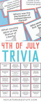Oct 13, 2010 · fun and educational, this hallowe'en quiz offers fifty questions (with answers) about one of britain's most popular traditional festivals. Printable Fourth Of July Trivia 4th Of July Trivia 4th Of July Games 4th Of July