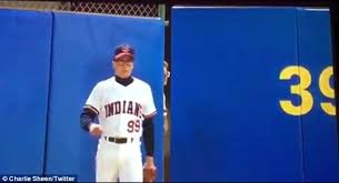 Wild thing, you make my heart sing! Charlie Sheen Revives Wild Thing Character From Major League Movie To Cheer On Cleveland Indians Daily Mail Online