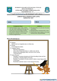 Soal bahasa inggris narrative text kelas 9. Narrative Text Online Exercise For 9
