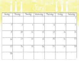 Watercolor June 2019 Desk Calendar June June2019 June2019calendar Deskcalendar Wallcale June Calendar Printable June 2019 Calendar Printable Calendar July