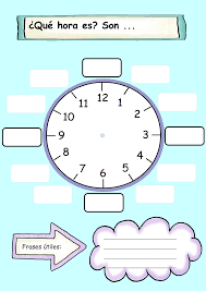 Arbeitsblatt Que Hora Es Mit Losung Unterrichtsmaterial Im Fach Spanisch Spanisch Unterricht Franzosischunterricht Unterrichtsmaterial
