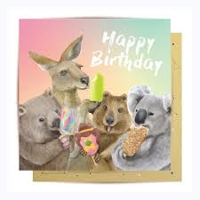 Greeting Card Ice Cream Critters Check Out These Gorgeous Australian Greeting Cards By Following The Link Aus Australian Greetings Australian Gifts Greetings