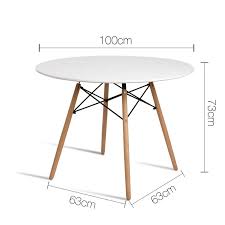 Quickly find the best offers for 4 seater extending dining table on newsnow classifieds. Artiss Dining Table 4 Seater Round Replica Dsw Eiffel Kitchen Timber White Buy Round Dining Tables 9350062130322