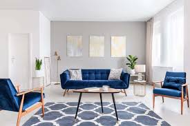 This living room shows a great example of how to use a white couch against a white wall. Gray And Blue Living Room Design Ideas And How Tos At Home Divas