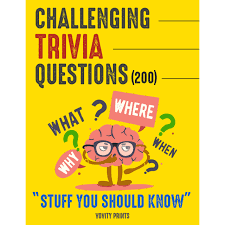 Movies, sports, tv, geography, and much more. Challenging Trivia Questions Interesting Fun Quizzes With Challenging Trivia Questions And Answers By Vovity Prints