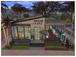 This Is Another Restaurant With A New Design To Own Its A Cozy Place To Enjoy The Breakfast Or Enjoying The Sims 4 Lots Sims 4 Restaurant Sims 4 House Design