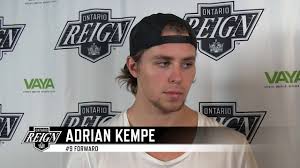 Adrian kempe and alex iafallo of the los angeles kings and their teammates celebrate and acknowledge the fans from the ice after the 2020 nhl stadium. 2017 Ontario Reign Exit Interview Adrian Kempe Youtube