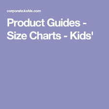 kohls size charts kids predict your babys size in kohls