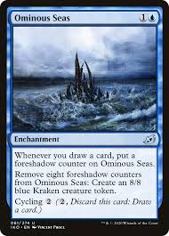 Mtg card maker is not affiliated with, endorsed, sponsored, or specifically approved by wizards of the coast llc. Ominous Seas Ikoria Lair Of Behemoths Iko 61 Scryfall Magic The Gathering Search