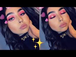 Pink Glitter Halo Eye Makeup Tutorial