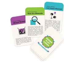 Create a personalised card for free. Eco Innovators Design Play Cards Are A Fun Way To Learn About Sustainable Design Game Card Design Playing Cards Design Interior Design Games