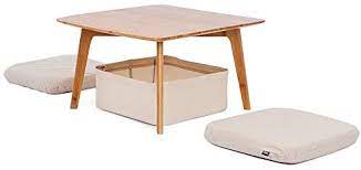 Shop unique fine art, craft, and design by today's most remarkable artists. Zen S Bamboo Small Coffee Table Square Tatami Table Storage Basket 2 Sponge Cushions Living Room Furniture Buy Online At Best Price In Uae Amazon Ae