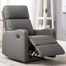 Best Seller Anj Leather Recliner Chair Living Room Manual Reclining Padded Seat Contemporary Single Sofa Home Theater Seating Grey Online Fayafashionable In 2020 Sofa Home Living Room Chairs Recliner Chair