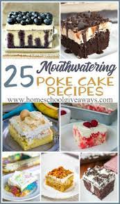 It's important to make sure the whipped cream cheese is truly at room temperature before you use it. 25 Mouthwatering Poke Cake Recipes Homeschool Giveaways Poke Cake Recipes Cake Recipes Poke Cakes