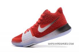 2020 Discount Nike Kyrie 3 Red White Black Pe Men S Basketball Shoes Nike Kyrie 3 Nike Kyrie Basketball Shoes