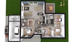 Faire un plan de maison en 3d. Maison 4 Chambres Plain Pied Plan De Maison A 4 Chambres Selection De 8 Plans De