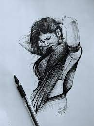 Pen Sketch Omkar Khochare Abstract Pencil Drawings Pen Art Drawings Art Sketches Pencil