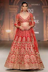 Red Lehnga Shyamal And Bhumika For A Lovely Bride Bridal Dress Design Indian Wedding Dress Latest Bridal Dresses