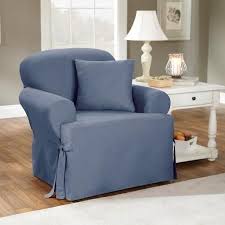 Sure Fit Cotton Duck T Cushion Armchair Slipcover Walmart Com Slipcovers For Chairs Wayfair Living Room Chairs Slipcovers