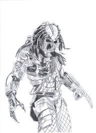 Predator coloring pages will take you into a legendary war between two famous popular science characters. Predator By Razaec On Deviantart