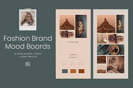 Mixing photos with pops of color can create a sophisticated (and fun!) look in your mood board design. Brand Mood Boards On Behance