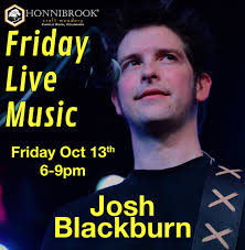 Happy Friday the 13th! We welcome Josh Blackburn back to the stage tonight!  His performance starts at 6pm! It's going to be a great night for music,  merriment and mead! #honnibrook #joshblackburnmusic #