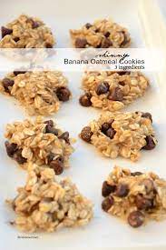 Banana Oatmeal Cookies Recipe Skinny Banana Cookies Banana Oatmeal Cookies Healthy Banana Cookies Healthy