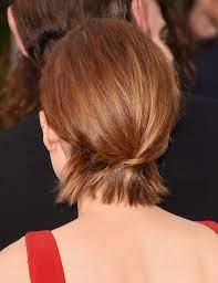 Kate Mara S Subtle Twist Short Hair Up Hair Styles Short Hair Styles