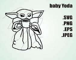 Download Baby Yoda Svg Etsy Yoda Drawing Yoda Drawing Artwork
