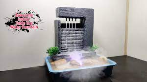 Diy garden water fountain a water fountain can add interest and attract beneficial animals, birds and insects to any garden. Diy Super Indoor Tabletop Water Fountain Amazing Indoor Rain Waterfalls Fountain Youtube