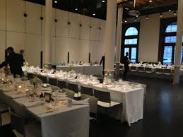 Wedding Dinner Reception In Great Hall Banquet Style Dining Tables Provided By Bhs Centered Dance Floor Bar Table Historical Society Historical Event Layout
