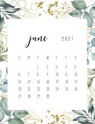 Cute 2021 printable blank calendars. Free Printable June 2021 Calendars 100 S Of Styles All Free