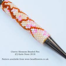 Each pattern was drawn using pen and ink, scanned and vectorized. Beaded Pens Patterns Designed By Katie Dean Beadflowers